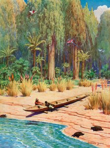 Illustration pour Robinson Crusoé - Howard Davie