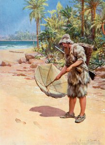 Illustration pour Robinson Crusoé - Howard Davie