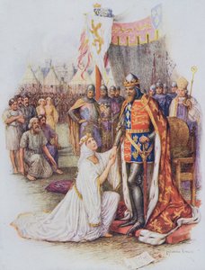 La reine Philippa plaidant pour les citoyens de Calais, illustration de 