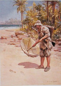 Les empreintes dans le sable, illustration pour 
