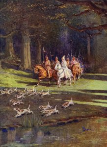 Toute la compagnie se mit en route pour la forêt - Howard Davie