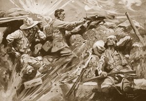 Le soldat Cooke continue de tirer avec sa mitrailleuse après que tous les membres de l