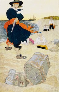 Trésor enfoui, début du 20e siècle - Howard Pyle