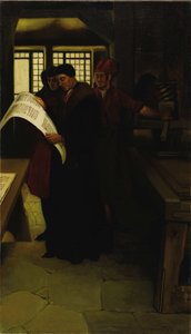 Gutenberg à la presse, 1902 - Howard Pyle