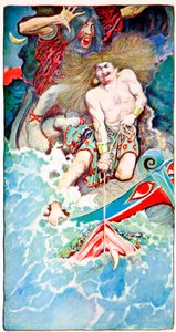 La pêche de Thor et Hymir, des légendes populaires de la mer, Harper