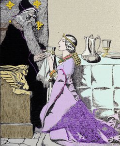 La fée Viviane captive Merlin l