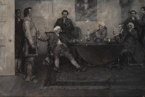 "Voici Enoch Wade, messieurs," dit le baronnet - Howard Pyle