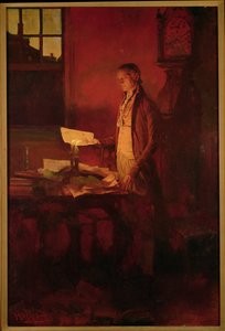 Thomas Jefferson rédigeant la Déclaration d