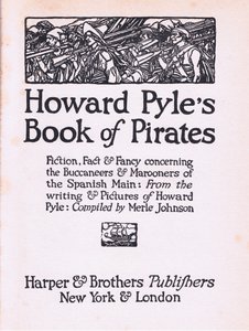 Page de titre, du livre des pirates de Howard Pyle publié par Harper & Bros, 1921 - Howard Pyle