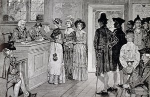 Femmes aux urnes dans le New Jersey, illustration de 