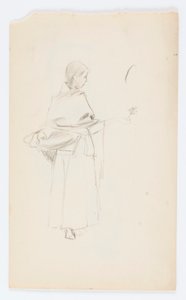 Sans titre (Fille à la fleur)