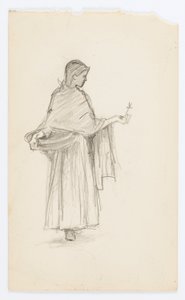Sans titre (Fille à la fleur) - Howard Russell Butler