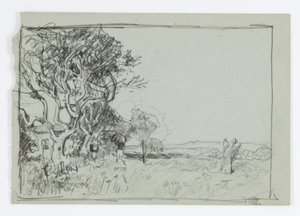 Sans titre (arbre avec maison) - Howard Russell Butler