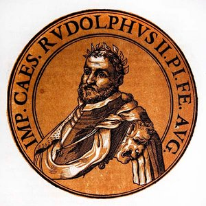 Portrait médaillon de Rodolphe II, empereur du Saint-Empire romain germanique - Hubert (after) Goltzius