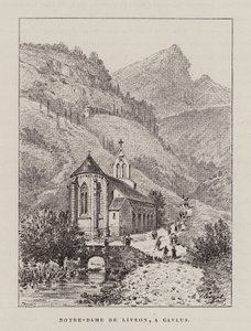 Notre-Dame De Livron, A Caylus (gravure) - Hubert Clerget