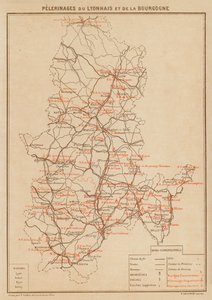Pèlerinages du Lyonnais et de la Bourgogne (litho en couleur) - Hubert Clerget