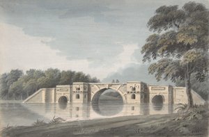 Pont au Palais de Blenheim (recto), Cathédrale de York (verso) - Hubert Cornish