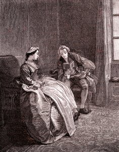 Un gentleman lisant au 18ème siècle - Hubert Francois Gravelot