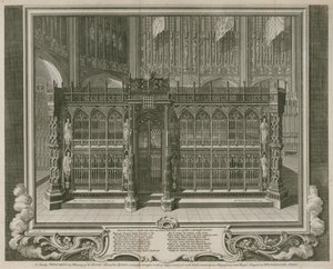 Un monument majestueux en mémoire du roi Henri VII et de sa reine - Hubert Francois Gravelot