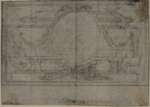 Study for En Tête Vignette in Tacitus "Tibère, ou Les Six Premiers Livres des Annales", Book IV - Hubert Francois Gravelot