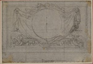 Study for En Tête Vignette in Tacitus "Tibère, ou Les Six Premiers Livres des Annales", Book V - Hubert Francois Gravelot