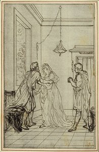 Étude pour "La Pharsale" de Lucain, Canto II - Hubert Francois Gravelot