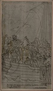 Étude pour "La Pharsale" de Lucain, Canto IX - Hubert Francois Gravelot