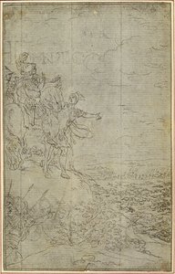 Étude pour "La Pharsale" de Lucain, Canto VII - Hubert Francois Gravelot