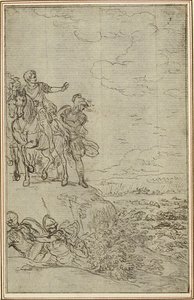 Étude pour "La Pharsale" de Lucain, Canto VII - Hubert Francois Gravelot