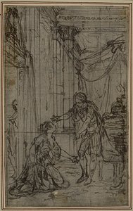 Étude pour "La Pharsale" de Lucain, Canto X - Hubert Francois Gravelot