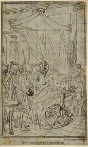 Study for an illustration in Tacitus "Tibère, ou Les Six Premiers Livres des Annales" Book II, Vol. 1 - Hubert Francois Gravelot