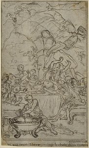 Study for an illustration in Tacitus "Tibère, ou Les Six Premiers Livres des Annales", Book IV, Vol. 2, 2nd Study - Hubert Francois Gravelot