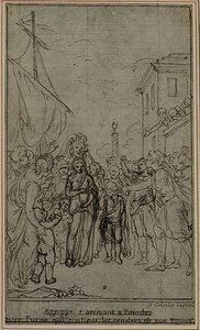 Study for an illustration in Tacitus "Tibère, ou Les Six Premiers Livres des Annales", Book III, Vol. 2, 2nd Study - Hubert Francois Gravelot