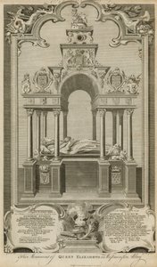 Le monument de la reine Élisabeth - Hubert Francois Gravelot