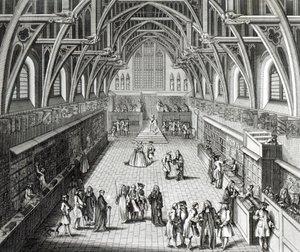Westminster Hall, le premier jour du trimestre, un poème satirique, 1797 gravé par C. Mosley - Hubert Francois Gravelot