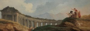 Une colonnade en ruines