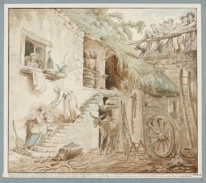 Allégorie du déclin de la famille Du Barry. Vers 1774-75 - Hubert Robert