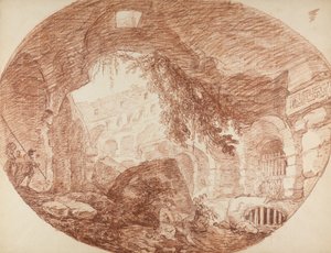Un artiste assis dans les ruines du Colisée, vers 1759 - Hubert Robert