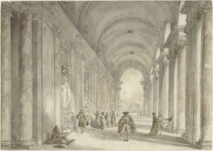 Colonnade du Casino de la Villa Albani, à Rome - Hubert Robert