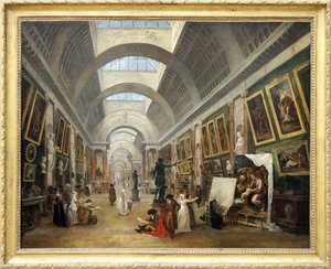 Conception de la Grande Galerie du Louvre 1796 - Hubert Robert