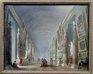 La grande galerie du Louvre entre 1801 et 1805