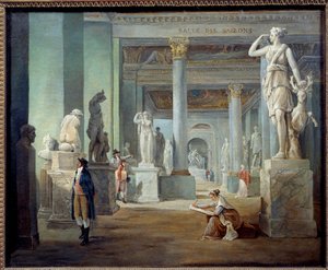 La salle des saisons au musée du Louvre - Hubert Robert