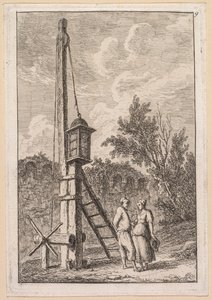Les Soirées de Rome : Le Poteau, 1763-1764 - Hubert Robert