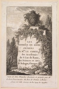 Les Soirées de Rome : Page de titre, 1763-1764