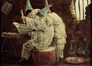 Bouffons musiciens - Hubert Robert
