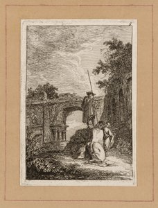 Planche huit de Soirées à Rome - Hubert Robert