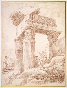 Temple de Vespasien - Hubert Robert