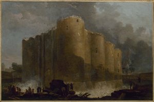 La Bastille, dans les premiers jours de sa démolition
