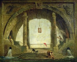 La Fontaine - Hubert Robert