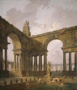 Le lieu de débarquement, 1787-88 - Hubert Robert